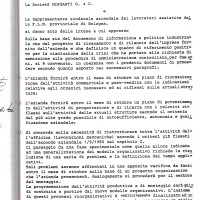 Accordo aziendale, 30 giugno 1981. Archivio Fiom-Cgil Bologna.