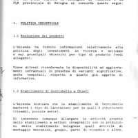 Accordo aziendale, 23 maggio 1985. Archivio Fiom-Cgil Bologna.