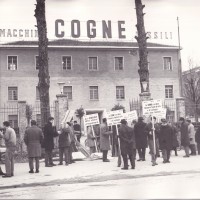 Lotta alla Cogne, inverno 1968. Archivio fotografico Cgil Imola.