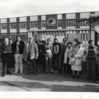 Presidio in fabbrica durante la lotta, dicembre 1983. Archivio fotografico Fiom-Cgil Bologna.