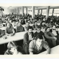 Assemblea di fabbrica aperta, 19 maggio 1983. Archivio fotografico Fiom-Cgil Bologna.