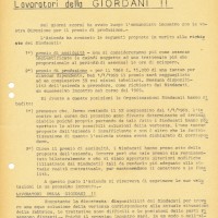 Volantino, novembre 1968. Associazione “Paolo Pedrelli” - Archivio Storico della Camera del Lavoro di Bologna, Fondo Fiom-Cgil Bologna.