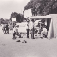 Sciopero della tenda, luglio 1969. Archivio fotografico Cgil Imola.