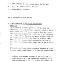 Accordo aziendale, 9 marzo 1981. Archivio Fiom-Cgil Bologna.