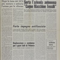 Sabato Sera, 26 dicembre 1970. Archivio Sabato Sera settimanale (Bacchilega Editore).