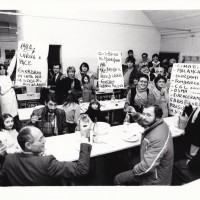Presidio alla Giordani, 26 gennaio 1984. Archivio fotografico Fiom-Cgil Bologna.