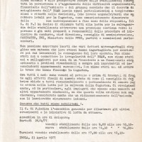 Comunicato, 23 aprile 1977. Archivio Cgil Imola.