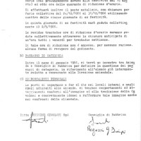 Accordo aziendale, 20 dicembre 1985. Archivio Fiom-Cgil Bologna.