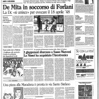 l’Unità, cronaca di Bologna, 21 aprile 1990. Biblioteca della Fondazione Gramsci Emilia-Romagna.