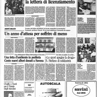 l’Unità, cronaca di Bologna, 21 dicembre 1991. Biblioteca della Fondazione Gramsci Emilia-Romagna.