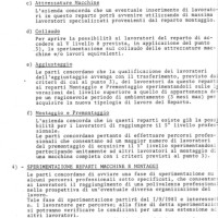 Accordo aziendale, 29 gennaio 1981. Archivio Fiom-Cgil Bologna.
