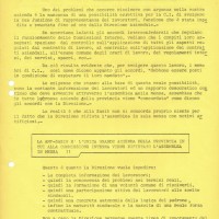 Comunicato sindacale, 31 gennaio 1969. Associazione “Paolo Pedrelli” - Archivio Storico della Camera del Lavoro di Bologna, Fondo Fiom-Cgil Bologna.