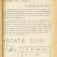 Comunicato, 30 giugno 1968. Associazione “Paolo Pedrelli” - Archivio Storico della Camera del Lavoro di Bologna, Fondo Fiom-Cgil Bologna.