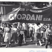 Sciopero provinciale dei metalmeccanici e corteo presso l’Associazione degli industriali, 24 giugno 1983.
Archivio fotografico Fiom-Cgil Bologna