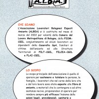 Volantino di presentazione dell’Associazione Albea.